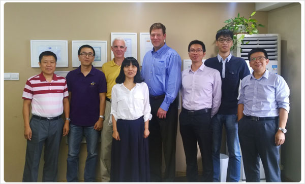 美國Taber公司董事長及副董事到訪翁開爾公司