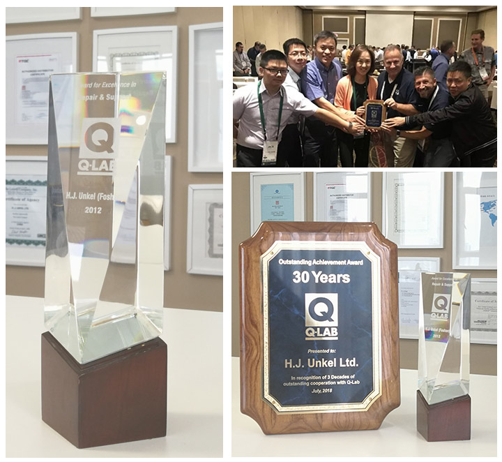 翁開爾再次膺獲Q-lab優(yōu)質(zhì)代理商獎