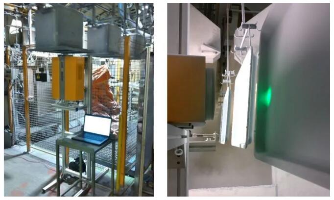 在線測量未固化的烤箱、家電粉末噴涂膜厚