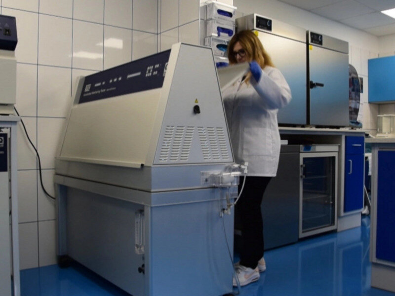 汽車涂層粉末涂料油漆紫外老化耐候試驗機現場安裝圖4