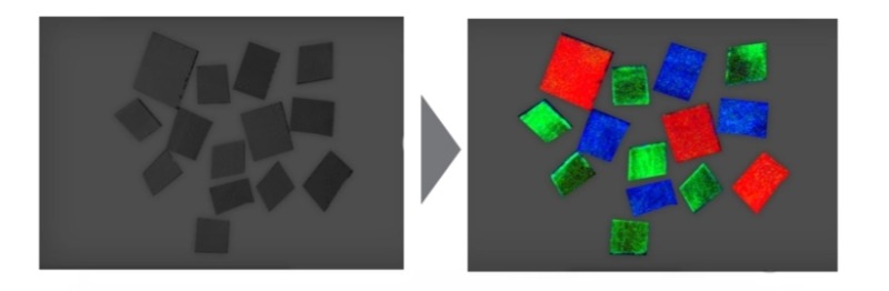 Specim高光譜相機(jī)根據(jù)成分對無法通過視覺判斷的黑色材料進(jìn)行分類